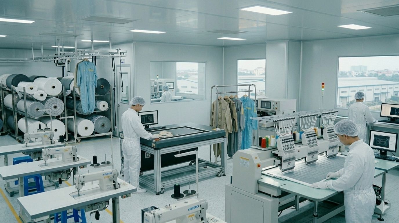 Vì Sao Doanh Nghiệp Nên Đặt May Đồng Phục Phòng Sạch Theo Yêu Cầu?